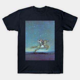 Riding in the Moonlight - John Bauer T-Shirt